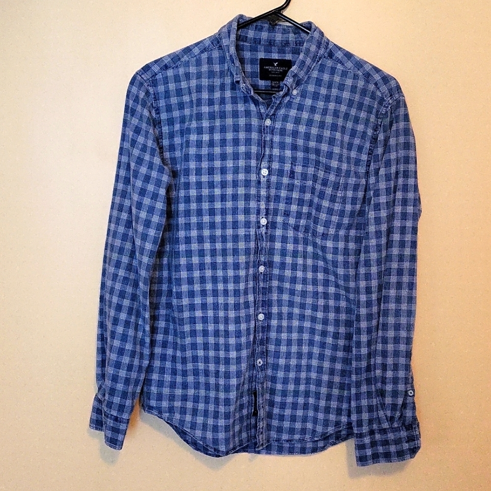 Men's button long sleeve shirt